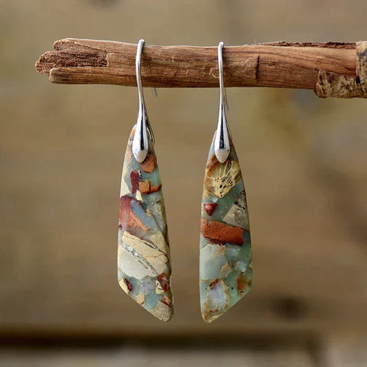 Vintage Natural Stone Earrings