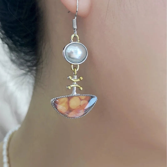 Holy - Retro Orange Earrings